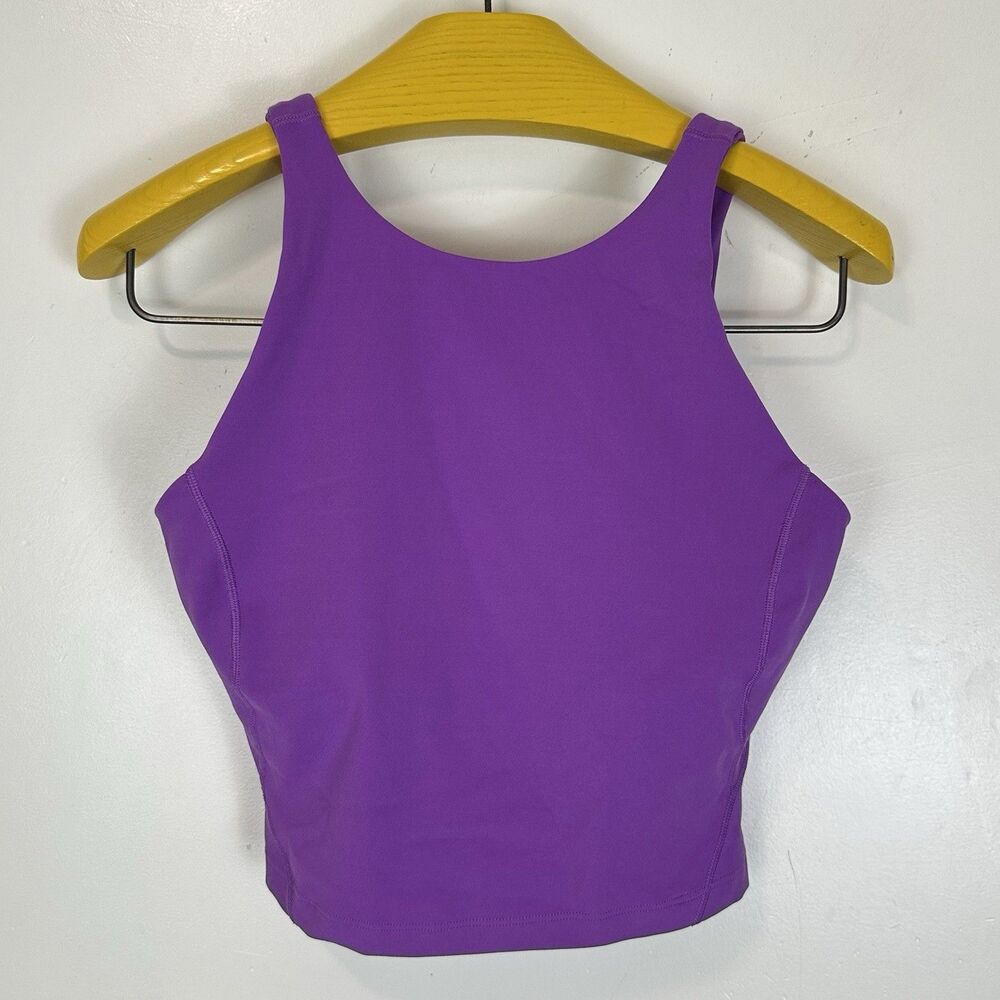 Lululemon Align High Neck Tank Top Sz 6 Moonlit Magenta Nulu Yoga Athleisure